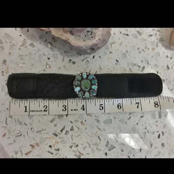 🚫SOLD🚫Sterling Turquoise Cluster bracelet - Picture 5 of 5